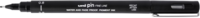 0.8 Uni Pin fineliner zwart