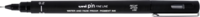 0.2 Uni Pin fineliner zwart