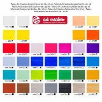 36 x 12 ml  set Acrylverf van Art Creation Set 836