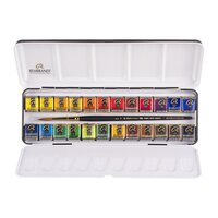 24 napjes + penseel metalen set Rembrandt Professionele Aquarelverf