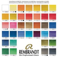 36 napjes + penseel metalen set Rembrandt Professionele Aquarelverf