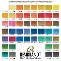 48 napjes + penseel metalen set Rembrandt Professionele Aquarelverf