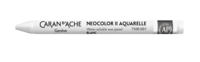 Wit / White Caran d'Ache Neocolor II Watervermengbaar Wax Pastels Kleur 001