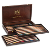 Houten koffer met 76 potloden + 2 blenders Caran d'Ache Luminance 6901 Set 476