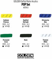 6 x 59 ML Golden SoFlat Pop Color Set