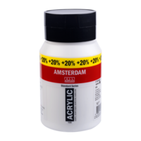 Titaanwit Amsterdam Standard Series Acrylverf 500 ML + 20 % gratis Kleur 105