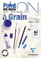 Voorkant van A6 Paint'ON a Grain 40 vellen 250 grams van Clairefonaine 960063C 3329689600637