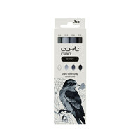 3 x Dark Cool Grey Shade Copic Ciao alchohol inkt markers + 1 Multiliner set Set 422