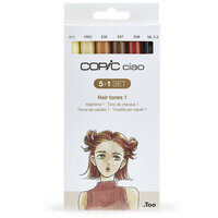 5 +1 Hair Tone Colours Copic Ciao alchohol inkt markers Set 572