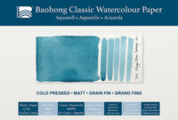 210 x 310 mm 4-zijdig verlijmd 300 grams Cold Pressed Grain Fin Medium Baohong Classic 100 % katoen aquarelpapier Blok 20 vel