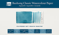 380 x 560 mm 300 grams Cold Pressed Grain Fin Medium Baohong Classic 100 % katoen aquarelpapier Pak 10 vel