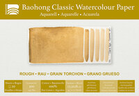125 x 180 mm 4-zijdig verlijmd 300 grams Rough Grain Torchon Ruw Baohong Classic 100 % katoen aquarelpapier Blok 20 vel