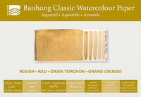 180 x 260 mm 4-zijdig verlijmd 300 grams Rough Grain Torchon Ruw Baohong Classic 100 % katoen aquarelpapier Blok 20 vel