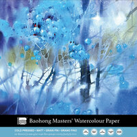 400 x 400 mm 4-zijdig verlijmd 300 grams Cold Pressed Grain Fin Medium Baohong Masters Choice Viktoria Prischedko 100 % katoen aquarelpapier