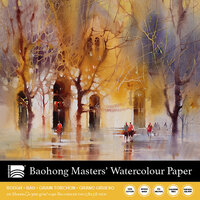 200 x 200 mm  4-zijdig verlijmd 300 grams Rough Grain Torchon Ruw Baohong Masters Choice Viktoria Prischedko 100 % katoen aquarelpapier