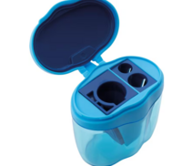 Productfoto van Puntenslijper Eberhard Faber 3-gaats blauw