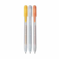 3 x Metallic Mix B Sakura Retractable Gelly Roll (klikpen) (Zilver-Goud-Koper) Set T3B