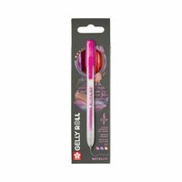 3 x Metallic Mix C Sakura Retractable Gelly Roll (klikpen) (Rood-Roze-Paars) Set T3C