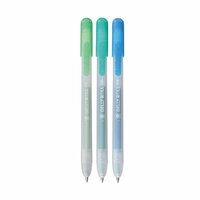 3 x Metallic Mix D Sakura Retractable Gelly Roll (klikpen) (Smaragd-Groen-Blauw) Set T3D