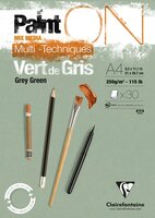 A4 Paint'ON Vert de Gris 30 vellen 250 grams van Clairefonaine