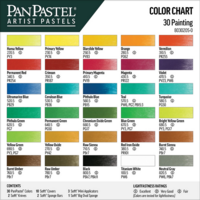 Kleurenkaart CF-PP30205`30 Pure Colours Painting set van PanPastel Set 205