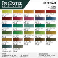 Kleurenkaart van 27 Shades / Schaduw kleuren set van PanPastel Set 209