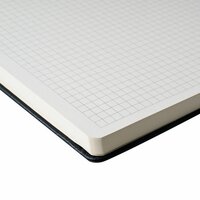 Voorbeeldpagina met geruit papier uit Sakura notitieboek