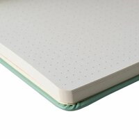 Voorbeeldpagina met gestippeld papier uit Sakura notitieboek