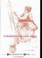 Achterkantvan het boek Als schilderen in je DNA zit van Marian Merk &ndash; jubileumboek met overzicht van 50 jaar schilderkun