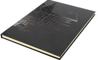 A4 dummyboek Kangaro blanco papier, zwarte hard cover 80 blad 140grs