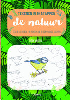 Boek De natuur &ndash; Tekenen in 10 stappen van Mary Woodin &ndash; leer bloemen, planten en dieren tekenen