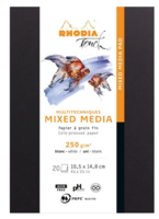 A6+ Rhodia Touch Mixed Media Blok &ndash; Paint'On 250g (Extra Wit)