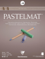 Voorkant van het Pastelmat No 8 Pastel Papier verlijmd Bruin met fluweelachtige structuur van Clairefontaine, 18 x 24 cm  96013
