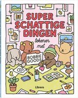 Cover van het boek 'Superschattige dingen tekenen met Bobbie Goods'. Op een roze achtergrond staat een illustratie va
