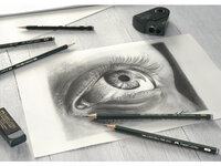 B 9000 Teken- &amp; Schetspotlood met gum van Faber-Castell