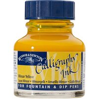 Winsor Yellow Calligraphy Ink van Winsor &amp; Newton 30 ML Kleur 730