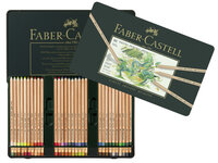 Pastelpotloden metalen etui &agrave; 60 st. Faber-Castell Pitt Alle 60 kleuren in 1 metalen etui.