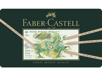 Pastelpotloden metalen etui &agrave; 60 st. Faber-Castell Pitt Alle 60 kleuren in 1 metalen etui.