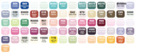 Copic 72 Sketch Markers Selectie E