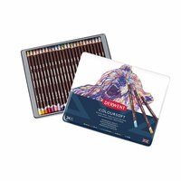 Derwent Coloursoft Set 24 kleurpotloden in metalen etui