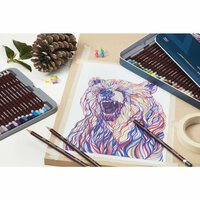 Derwent Coloursoft Set 24 kleurpotloden in metalen etui