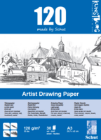Schut Artist Drawing Paper blok 30 vellen 120 grams A3
