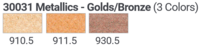 Metalic Set 3 kleuren: 2x goud en 1 x Brons van PanPastel