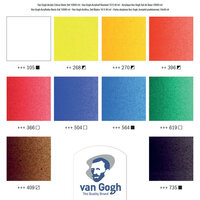 10 x 40 ML Van Gogh Acrylic Colours Basisset acrylverf van Talens