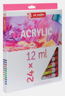 Uitgebreide starter set Acrylverf van Art Creation 24 x 12 ml Set 724