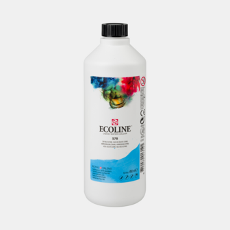 Hemelsblauw Ecoline fles 490 ml van Talens Kleur 578