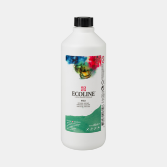 Donkergroen Ecoline fles 490 ml van Talens Kleur 602