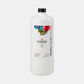 Wit Ecoline fles 990 ml van Talens Kleur 100