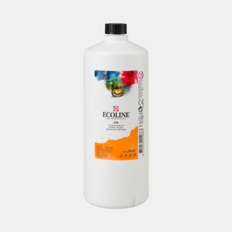 Lichtoranje Ecoline fles 990 ml van Talens Kleur 236