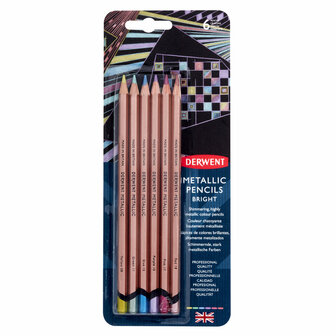 Colours Blister (6) Metallic Potloden van Derwent Set 5601